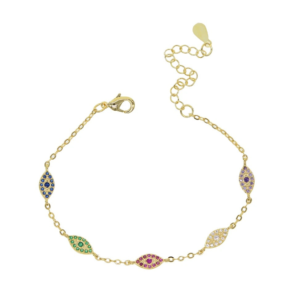 Multi Colour Eye Bracelet