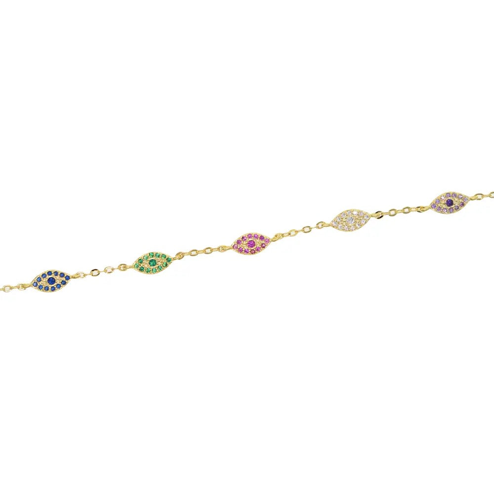 Multi Colour Eye Bracelet