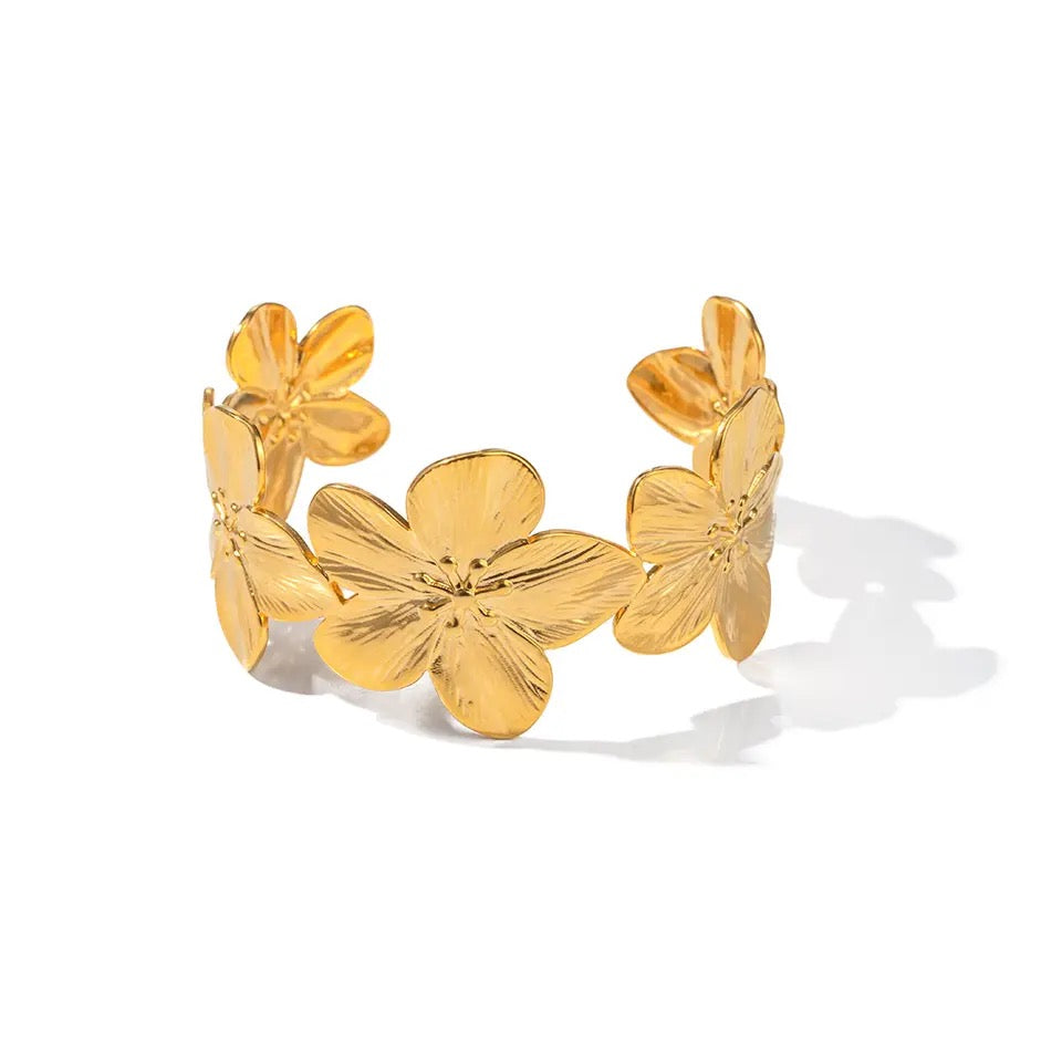 Floral Cuff Bracelet