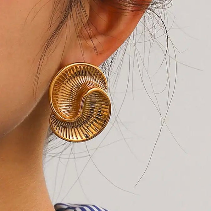 Swirl Stud Earrings