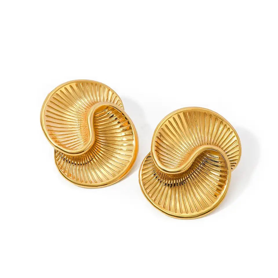 Swirl Stud Earrings